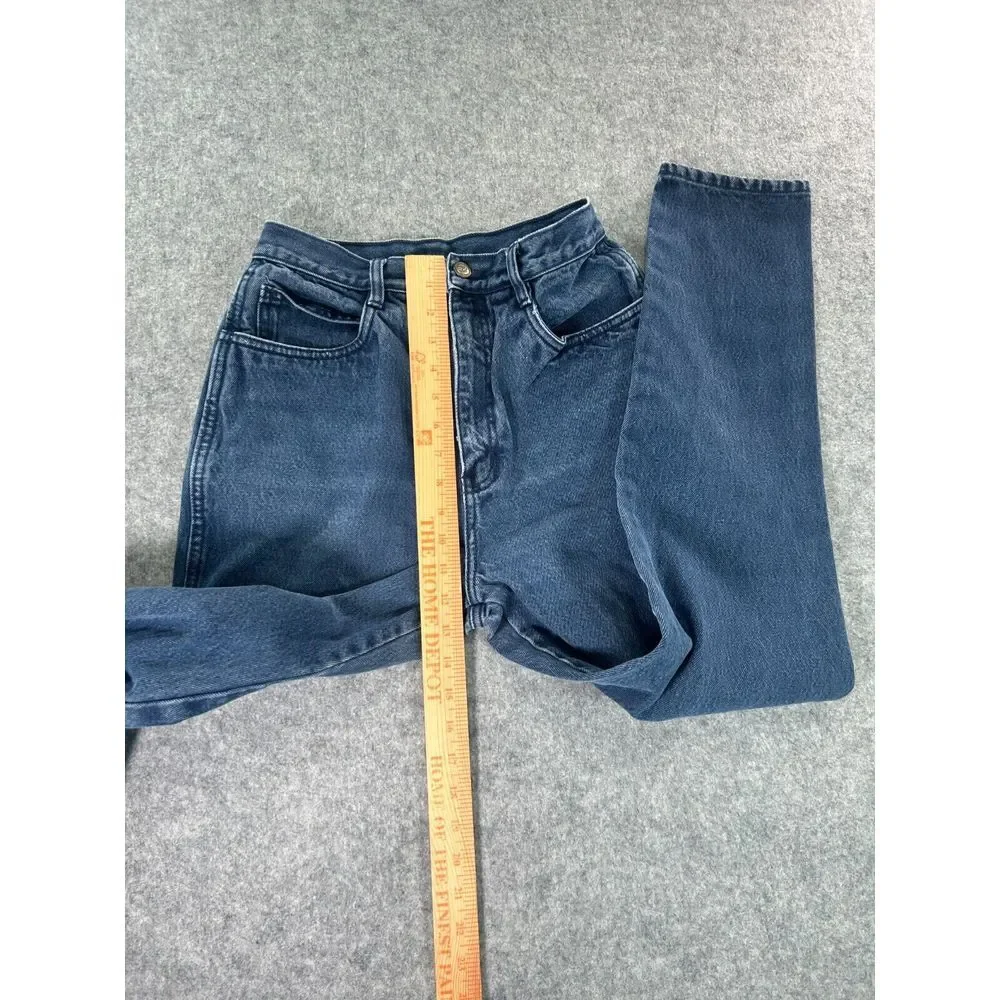 Rio By Stephen Mardon Jeans Womens 11 Blue Dark Wash Denim High Rise Tapered Mom